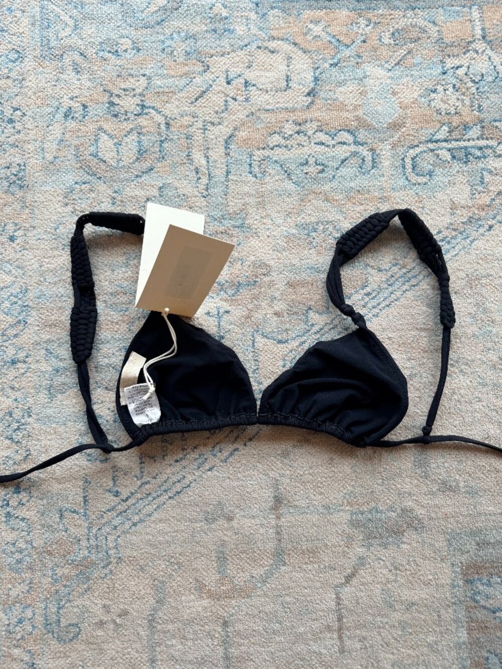 NWT Ulla Johnson Catalina Bikini Top Black (S)